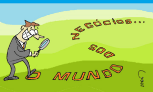 Charge do Marcos Sônego – O Mundo dos Negócios