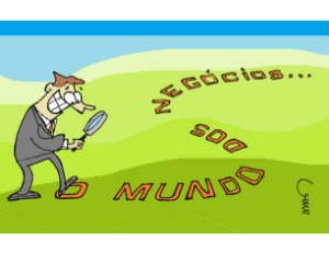 Charge do Marcos Sônego – O Mundo dos Negócios