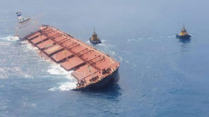 Marinha confirma vazamentos em navio com minério de ferro, OMDN, O Mundo dos Negócios