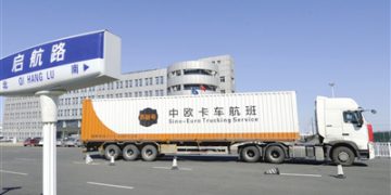 Tianjin lança serviço de caminhão de carga entre China e Europa, OMDN, O Mundo dos Negócios