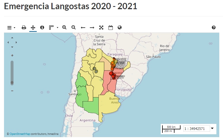 Nuvem de gafanhotos por prevenção governo declara emergência fitossanitária_OMDN_O Mundo dos Negócios_Senasa Argentina_MAPA