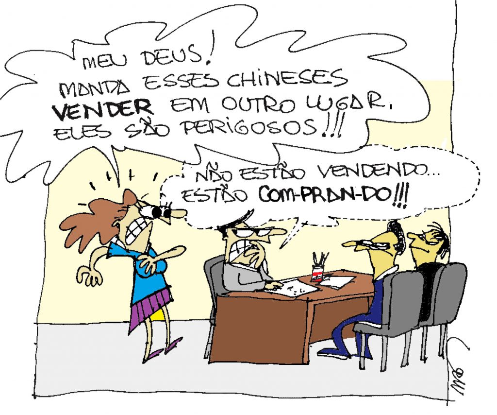 Charge do Marcos Sônego - Chineses bons ou ruins_OMDN_O mundo dos negocios