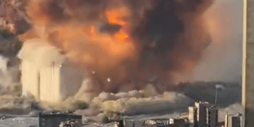 Explosões provocam destruição em área portuária de Beirute_OMDN_o mundo dos negocios